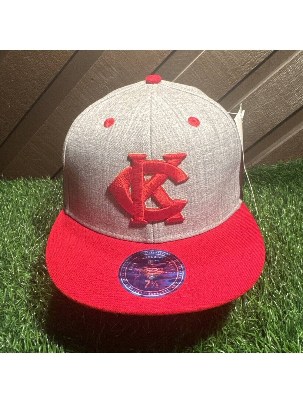Ebbets Field Flannels Kansas City Monarchs Fitted 7 3/8 Hat Production Sample